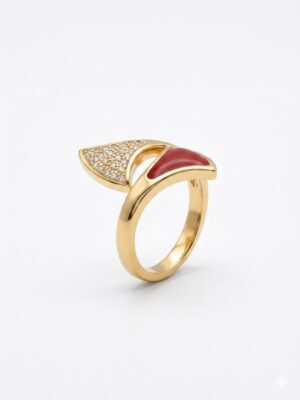 خاتم Bvlgari الأحمر